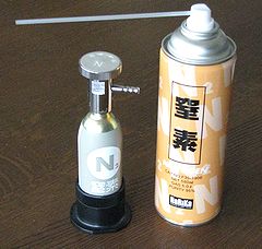 窒素(N2)小型ボンベ・純度95&99.5%