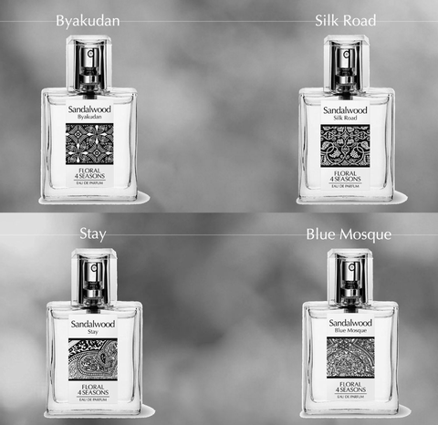 4つのサンダルウッド(白檀)香水