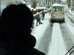 2014年2月15日小平駅近くの道路