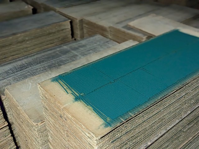 駒村清明堂 製造中のお線香